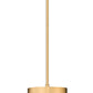 Z-Lite Counterpoint 7" 1-Light Modern Gold Steel and White Fabric Pendant Light