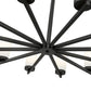 Z-Lite Danica 39" 12-Light Matte Black Steel Chandelier With White Glass Shade