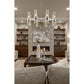 Z-Lite Datus 32" 8-Light Polished Nickel Chandelier With Clear Glass Shade