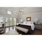 Z-Lite Datus 32" 8-Light Polished Nickel Chandelier With Clear Glass Shade