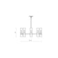 Z-Lite Datus 32" 8-Light Polished Nickel Chandelier With Clear Glass Shade