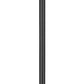 Z-Lite Davina 10" W x 114" H 3-Light Black Aluminum Outdoor Post Mounted Fixture With Clear Ribbed Glass Shade