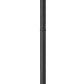 Z-Lite Davina 12" W x 119" H 4-Light Black Aluminum Outdoor Post Mounted Fixture With Clear Ribbed Glass Shade