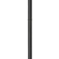 Z-Lite Davina 12" W x 119" H 4-Light Black Aluminum Outdoor Post Mounted Fixture With Clear Ribbed Glass Shade