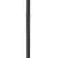 Z-Lite Davina 12" W x 143" H 4-Light Black Aluminum Outdoor Post Mounted Fixture With Clear Ribbed Glass Shade