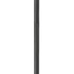 Z-Lite Davina 12" W x 143" H 4-Light Black Aluminum Outdoor Post Mounted Fixture With Clear Ribbed Glass Shade