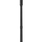 Z-Lite Davina 32" W x 115" H 9-Light Black Aluminum Outdoor Post Mounted Fixture With Clear Ribbed Glass Shade