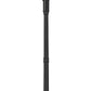 Z-Lite Davina 32" W x 126" H 12-Light Black Aluminum Outdoor Post Mounted Fixture With Clear Ribbed Glass Shade