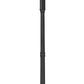Z-Lite Davina 35" W x 120" H 12-Light Black Aluminum Outdoor Post Mounted Fixture With Clear Ribbed Glass Shade