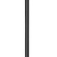 Z-Lite Davina 5016PHBR-5011P-BK 12" W x 119" H 4-Light Black Aluminum Outdoor Post Mounted Fixture With Clear Ribbed Glass Shade