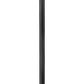 Z-Lite Davina 5016PHBR-5011P-BK 12" W x 119" H 4-Light Black Aluminum Outdoor Post Mounted Fixture With Clear Ribbed Glass Shade