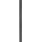 Z-Lite Davina 5016PHBR-5011P-BK 12" W x 119" H 4-Light Black Aluminum Outdoor Post Mounted Fixture With Clear Ribbed Glass Shade