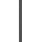 Z-Lite Davina 5016PHBR-519P-BK 12" W x 119" H 4-Light Black Aluminum Outdoor Post Mounted Fixture With Clear Ribbed Glass Shade