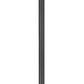 Z-Lite Davina 5016PHBR-519P-BK 12" W x 119" H 4-Light Black Aluminum Outdoor Post Mounted Fixture With Clear Ribbed Glass Shade