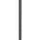 Z-Lite Davina 5016PHBR-519P-BK 12" W x 119" H 4-Light Black Aluminum Outdoor Post Mounted Fixture With Clear Ribbed Glass Shade