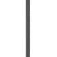 Z-Lite Davina 5016PHMR-519P-BK 10" W x 114" H 3-Light Black Aluminum Outdoor Post Mounted Fixture With Clear Ribbed Glass Shade