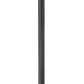 Z-Lite Davina 5016PHMR-519P-BK 10" W x 114" H 3-Light Black Aluminum Outdoor Post Mounted Fixture With Clear Ribbed Glass Shade