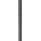 Z-Lite Davina 5016PHMR-567P-BK 9" W x 94" H 3-Light Black Aluminum Outdoor Post Mounted Fixture With Clear Ribbed Glass Shade