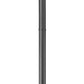 Z-Lite Davina 5016PHMR-567P-BK 9" W x 94" H 3-Light Black Aluminum Outdoor Post Mounted Fixture With Clear Ribbed Glass Shade