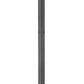Z-Lite Davina 5016PHMR-567P-BK 9" W x 94" H 3-Light Black Aluminum Outdoor Post Mounted Fixture With Clear Ribbed Glass Shade