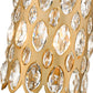 Z-Lite Dealey 10" 3-Light Heirloom Brass Pendant Light With Steel and Crystal Shade