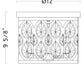Z-Lite Dealey 12" 3-Light Matte Black Flush Mount Lighting With Matte Black and Clear Crystal Shade