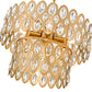 Z-Lite Dealey 16" 5-Light Heirloom Brass Pendant Light With Steel and Crystal Shade