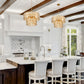 Z-Lite Dealey 16" 5-Light Heirloom Brass Pendant Light With Steel and Crystal Shade