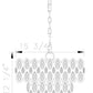Z-Lite Dealey 16" 5-Light Heirloom Brass Pendant Light With Steel and Crystal Shade