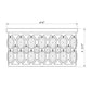 Z-Lite Dealey 18" 5-Light Heirloom Brass Flush Mount Lighting With Clear Crystal Shade