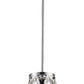 Z-Lite Dealey 7" 1-Light Chrome Mini Pendant Light With Clear Crystal Shade
