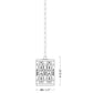 Z-Lite Dealey 7" 1-Light Matte Black Mini Pendant Light With Matte Black and Clear Crystal Shade