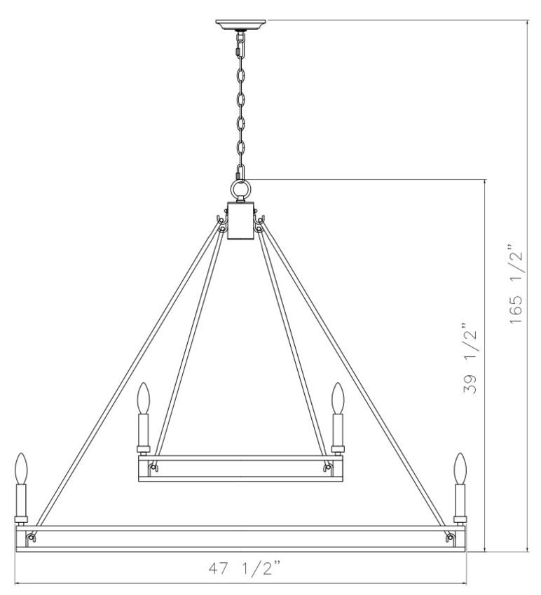 Z-Lite Dennison 18-Light Candelabra Bulb Base Signature Brass Steel Frame Chandelier