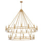 Z-Lite Dennison 28-Light Candelabra Bulb Base Signature Brass Steel Frame Chandelier