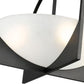 Z-Lite Devon 18" 4-Light Matte Black Steel and Sand Blast Glass Shade Semi Flush Mount Light