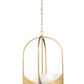 Z-Lite Devon 18" 4-Light Modern Gold Steel and Sand Blast Glass Shade Pendant Light
