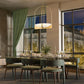 Z-Lite Devon 24" 6-Light Modern Gold Steel and Sand Blast Glass Shade Chandelier