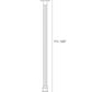 Z-Lite Dunbroch 10" W x 116" H 1-Light Black Aluminum Frame Clear Glass Shade Outdoor Post Mounted Fixture