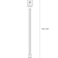 Z-Lite Dunbroch 10" W x 122" H 1-Light Black Aluminum Clear Glass Shade Outdoor Post Mounted Fixture