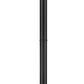 Z-Lite Dunbroch 584PHMR-567P-BK 1-Light Black Aluminum Frame Clear Glass Shade Outdoor Post Mounted Fixture