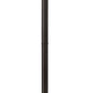 Z-Lite Dunbroch 584PHMR-567P-DBZ 1-Light Deep Bronze and Outdoor Brass Aluminum Frame Clear Glass Shade Outdoor Post Mounted Fixture