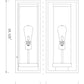 Z-Lite Dunbroch 8" W x 18" H 1-Light Black Aluminum Outdoor Wall Sconce With Clear Glass Shade