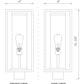 Z-Lite Dunbroch 8" W x 20" H 1-Light Deep Bronze and Outdoor Brass Outdoor Post Mount Fixture With Clear Glass Shade