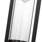 Z-Lite Dunbroch 8" W x 24" H 1-Light Black Aluminum Outdoor Wall Sconce With Clear Glass Shade
