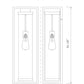 Z-Lite Dunbroch 8" W x 24" H 1-Light Black Aluminum Outdoor Wall Sconce With Clear Glass Shade