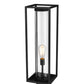 Z-Lite Dunbroch 8" W x 26" H 1-Light Black Outdoor Post Mount Fixture With Clear Glass Shade