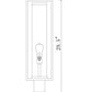 Z-Lite Dunbroch 8" W x 30" H 1-Light Black Outdoor Pier Mounted Fixture and Square Pier Mount Hardware With Clear Glass Shade