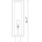 Z-Lite Dunbroch 8" W x 30" H 1-Light Deep Bronze and Outdoor Brass Outdoor Pier Mounted Fixture and Square Pier Mount Hardware With Clear Glass Shade