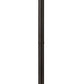 Z-Lite Dunbroch 9" W x 102" H 1-Light Deep Bronze and Outdoor Brass Frame Clear Glass Shade Outdoor Post Mounted Fixture