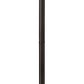 Z-Lite Dunbroch 9" W x 102" H 1-Light Deep Bronze and Outdoor Brass Frame Clear Glass Shade Outdoor Post Mounted Fixture